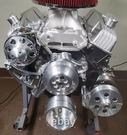 Small Block Chevy Serpentine Pulley Conversion Kit ALT PS Long WP SBC LWP Belts