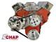 Small Block Chevy Serpentine Pulley Conversion Kit Alt Only Long WP SBC LWP 1