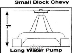 Small Block Chevy Serpentine Pulley Conversion Kit Alt Only Long WP SBC LWP 1