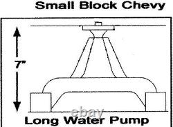 Small Block Chevy Serpentine Pulley Conversion Kit Alt Only Long WP SBC LWP 3