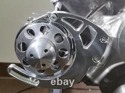 Small Block Chevy Serpentine Pulley Conversion Kit Power Steering SBC 350 400