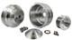 Small Block Chevy Serpentine Pulley Kit Power Steering AC Powder Coat Finish