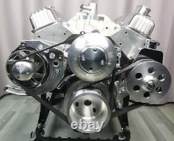 Small Block Chevy Serpentine System ALL INCLUSIVE 350 SBC Kit with 8 Rib Belts