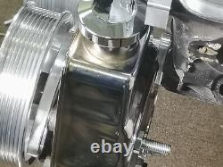 Small Block Chevy Serpentine System ALL INCLUSIVE 350 SBC Kit with 8 Rib Belts