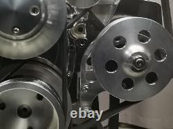 Small Block Chevy Serpentine System ALL INCLUSIVE 350 SBC Kit with 8 Rib Belts