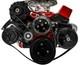 Small Block Chevy Serpentine Sytem AC PS ALT Black Sport Track SBC Long 350 383