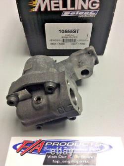 Small Block Chevy Shark Tooth High Volume High Pressure Oil Pump Melling 10555ST