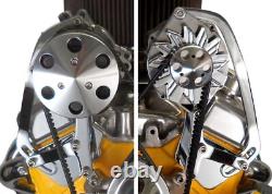 Small Block Chevy Short Water Pump CHROME Alternator AC Steering Pump Brackets