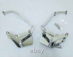 Small Block Chevy Short Water Pump CHROME Alternator AC Steering Pump Brackets