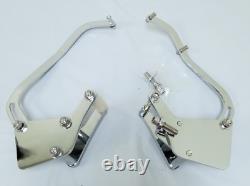 Small Block Chevy Short Water Pump CHROME Alternator AC Steering Pump Brackets