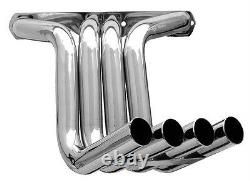 Small Block Chevy Silver Coated Zoomie Exhaust Headers 19 Highboy ZoomieSBC-SEC