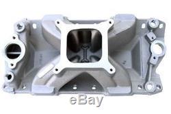 Small Block Chevy Single Plan Square Bore Aluminum Intake Manifold 4150 SBC