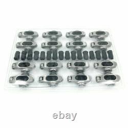 Small Block Chevy Stainless Steel Full Roller Rockers Arms 1.6 Ratio 7/16