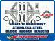 Small Block Chevy Stainless Steel Hugger Headers SBC Street Hot Rat Rod
