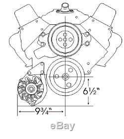 Small Block Chevy Swp Low Mount 211r Alternator Bracket