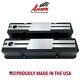 Small Block Chevy Tall Black Valve Covers NEW Custom Billet Top Engravable