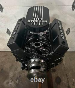 Small Block Chevy Tall Black Valve Covers Raised Chevrolet Bowtie Logo