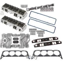 Small Block Chevy Top-End Kit with Flo-Tek Heads, Fits Flat Tappet Camshafts