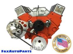 Small Block Chevy V-Belt Kit Electric Water Pump Alt Only SBC EWP LWP 350 2