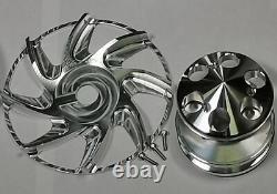 Small Block Chevy V-Belt Kit SBC 283 302 305 350 400 Long Water Pump LWP