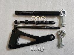 Small Block Chevy V Pulley Black Kit SBC 350 PS Pump & ALT & Long Water Pump