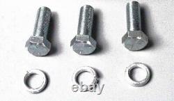 Small Block Chevy V Pulley Black Kit SBC 350 PS Pump & ALT & Long Water Pump