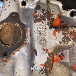 Small Block Chevy Vintage Cast-Iron Two Barrel Intake Manifold Cleaned Excellent