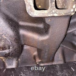 Small Block Chevy Vintage Cast-Iron Two Barrel Intake Manifold Cleaned Excellent