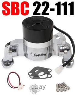 Small Block Chevy electric water pump Frostbite 22-111 35gpm Flow Rate Polished