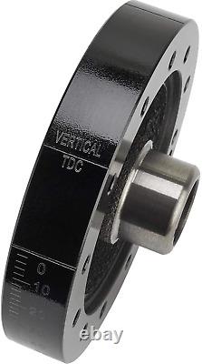 Small Block Compatible with Chevy Harmonic Balancer, 6-3/4 Inch, Black