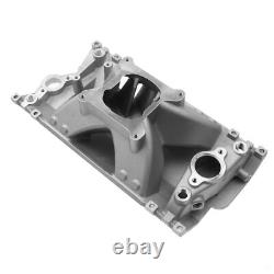 Small Block High Rise Intake Manifold for Chevy 350 Aluminum Vortec Single Plane
