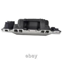Small Block SBC Chevy 350 400 Dual Plane Satin Aluminum Intake Manifold 1955-95 Small Block SBC Chevy 350 400 Dual Plane Satin Aluminum Intake Manifold 1955-95