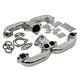 Smoothie Rams Horn Exhaust Manifolds, Small Block Chevy, Chrome