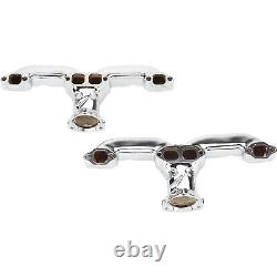 Smoothie Rams Horn Exhaust Manifolds, Small Block Chevy, Chrome