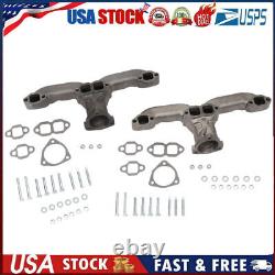 Smoothie Rams Horn Exhaust Manifolds Small Block For Chevy SBC 283 305 327 350 ^