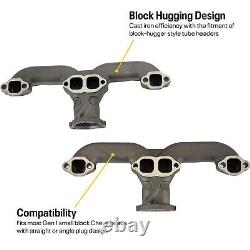 Smoothie Rams Horn Exhaust Manifolds Small Block For Chevy SBC 283 305 327 /350