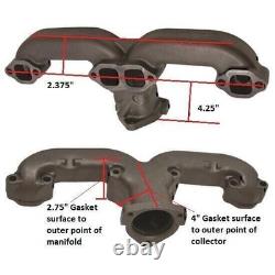 Smoothie Rams Horn Exhaust Manifolds Small Block For Chevy SBC 283/ 305/ 327 350