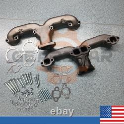 Smoothie Rams Horn Exhaust Manifolds Small Block For Chevy SBC 283 305 327 350 P