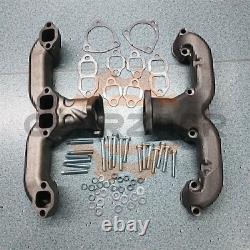 Smoothie Rams Horn Exhaust Manifolds Small Block For Chevy SBC 283 305 327 350 P