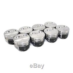 Speed Pro H345DCP30 Small Block Chevy Flat Top Coated Pistons. 030 Bore 5.7 SBC