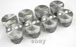 Speed Pro Small Block Chevy 327 Flat Top Pistons STD Bore 5.7 Hypereutectic SBC