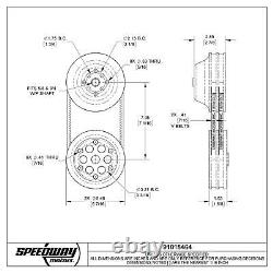 Speedway 11 Pulley Combo, Small Block Chevy Short Pump