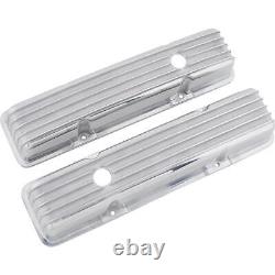 Speedway 305 327 350 400 SBC Small Block Chevy Tall Retro Finned Valve Covers