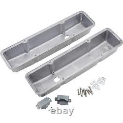 Speedway 305 327 350 400 SBC Small Block Chevy Tall Retro Finned Valve Covers