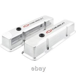 Speedway Bow Tie Aluminum Valve Covers, Fits Small Block Chevy