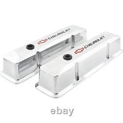 Speedway Bow Tie Aluminum Valve Covers, Fits Small Block Chevy