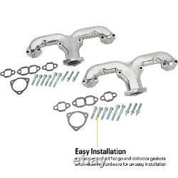 Speedway Motors Smoothie Rams Horn Exhaust Manifolds, Small Block Chevy SBC 350