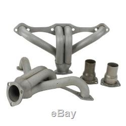 Speedway SBC Raw Steel Hugger Shortie Headers Small Block Chevy 305 350 400