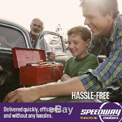 Speedway SBC Raw Steel Hugger Shortie Headers Small Block Chevy 305 350 400