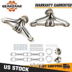 Stainless Exhaust Headers Super Short Small Block For Chevy Impala Nova Corvette